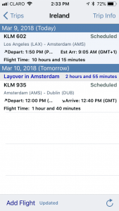 flight update