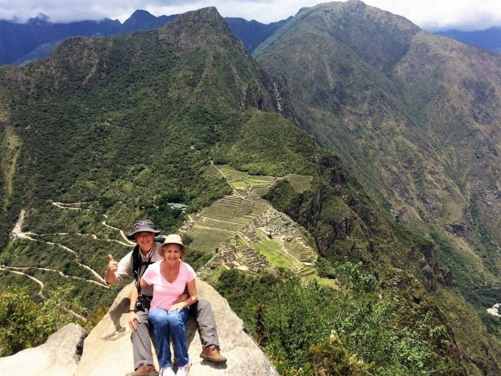 Keith and Tina Paul at Huayna Picchu