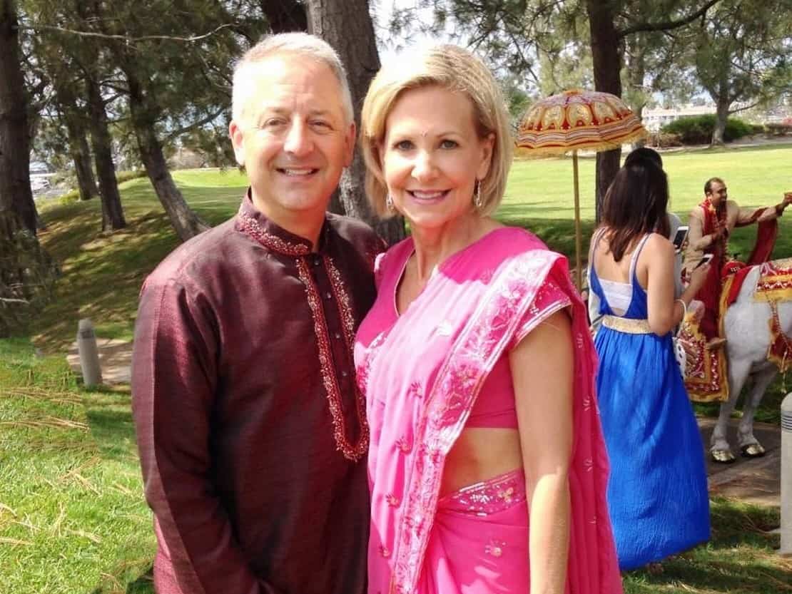 Keith and Tina Paul at an Indian Wedding