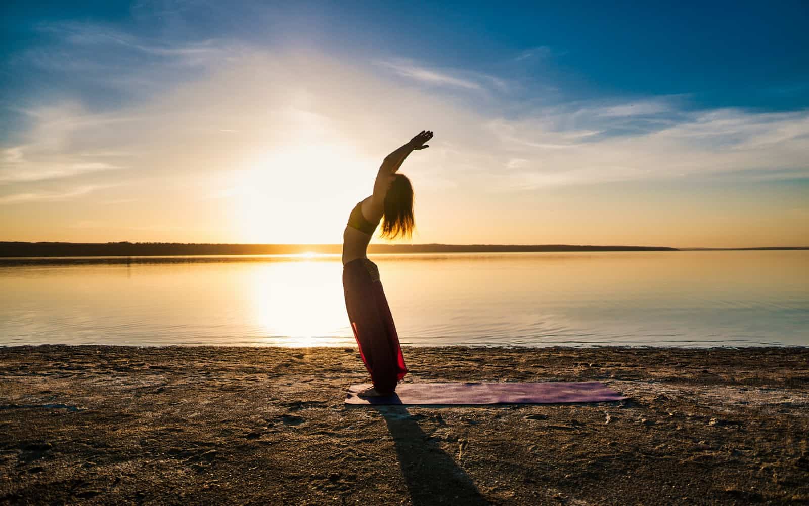 Yoga on the beach