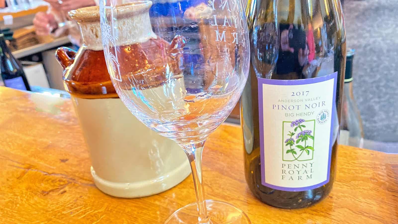 Mendocino wine Pennyroyal