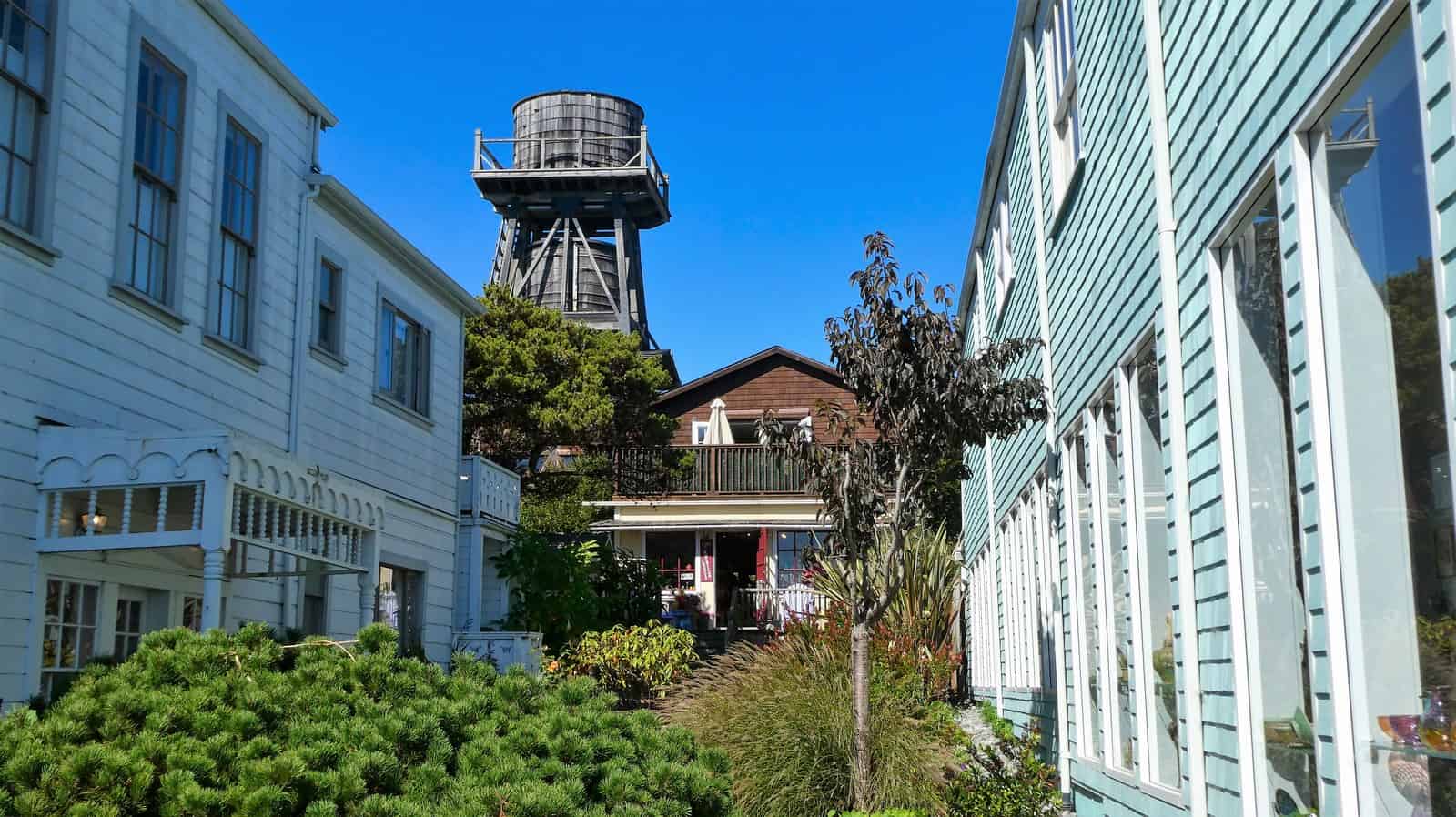 Mendocino wine water tower